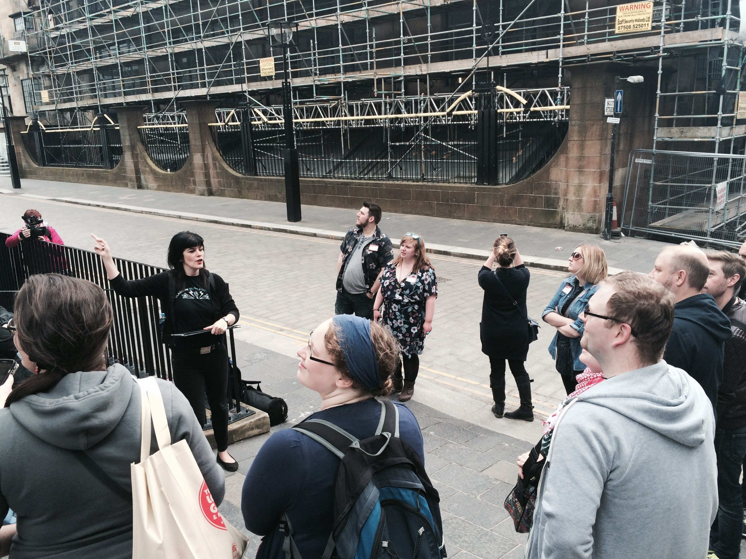 Fiona outside School of Art